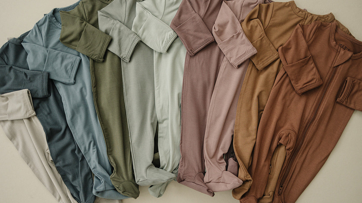 Rust Bamboo Footed Zipper - HoneyBug 