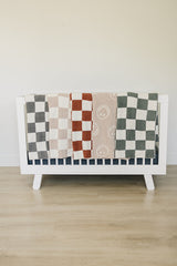 Smiley Taupe Plush Blanket - HoneyBug 