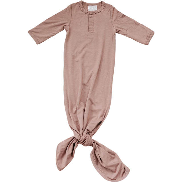 Dusty Rose Bamboo Knot Gown - HoneyBug 