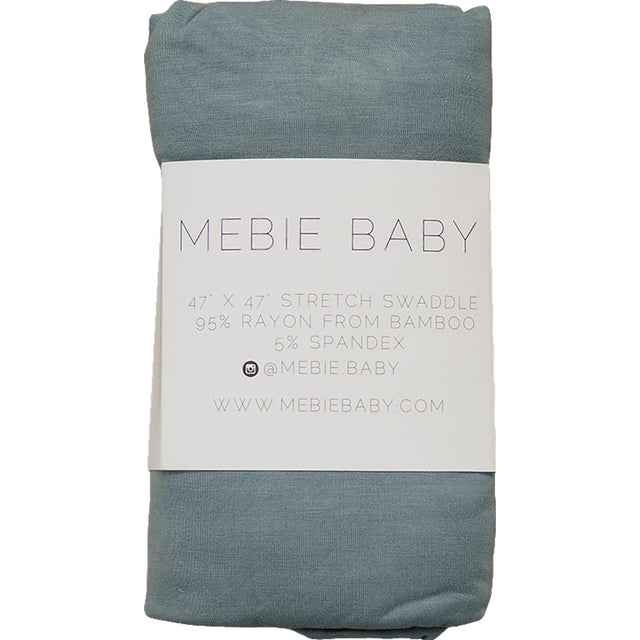 Dusty Blue Bamboo Stretch Swaddle - HoneyBug 