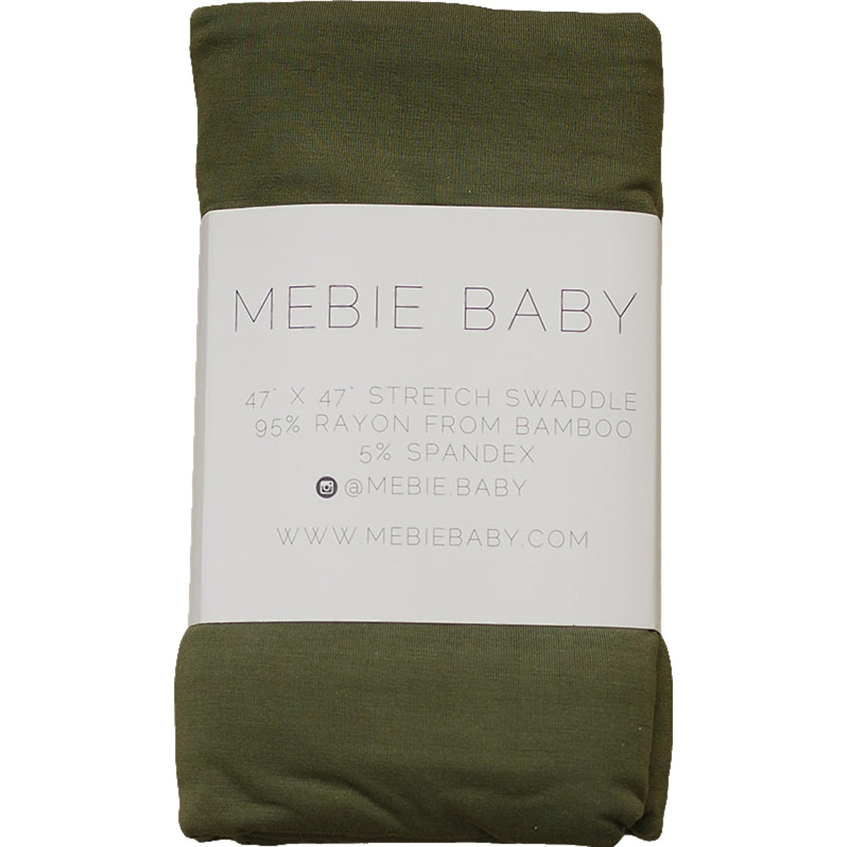 Olive Bamboo Stretch Swaddle - HoneyBug 