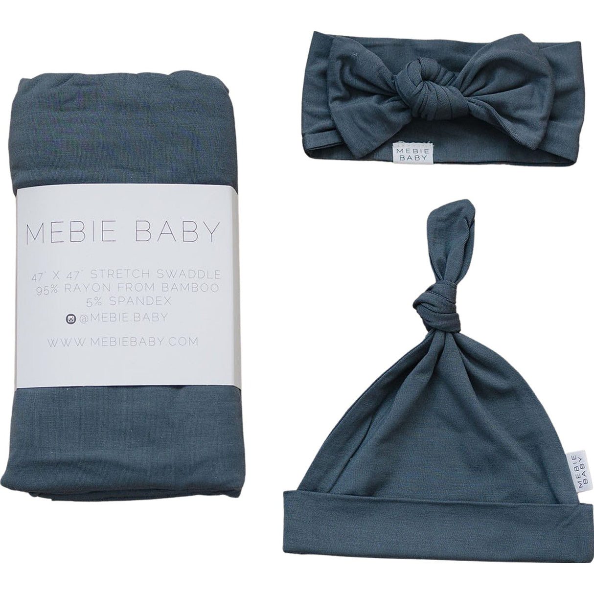 Charcoal Bamboo Hat OR Head Wrap Set - HoneyBug 