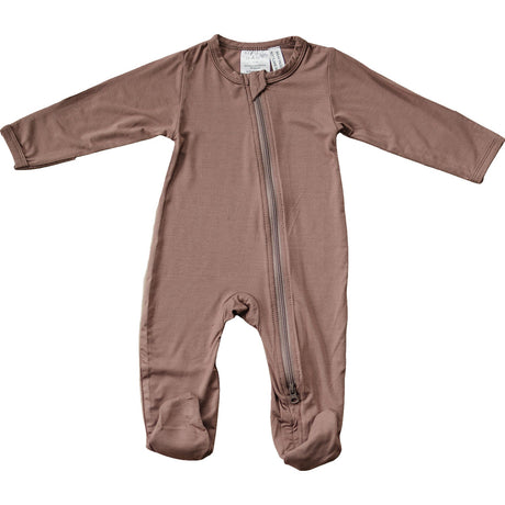 Plum Bamboo Footed Zipper - HoneyBug 