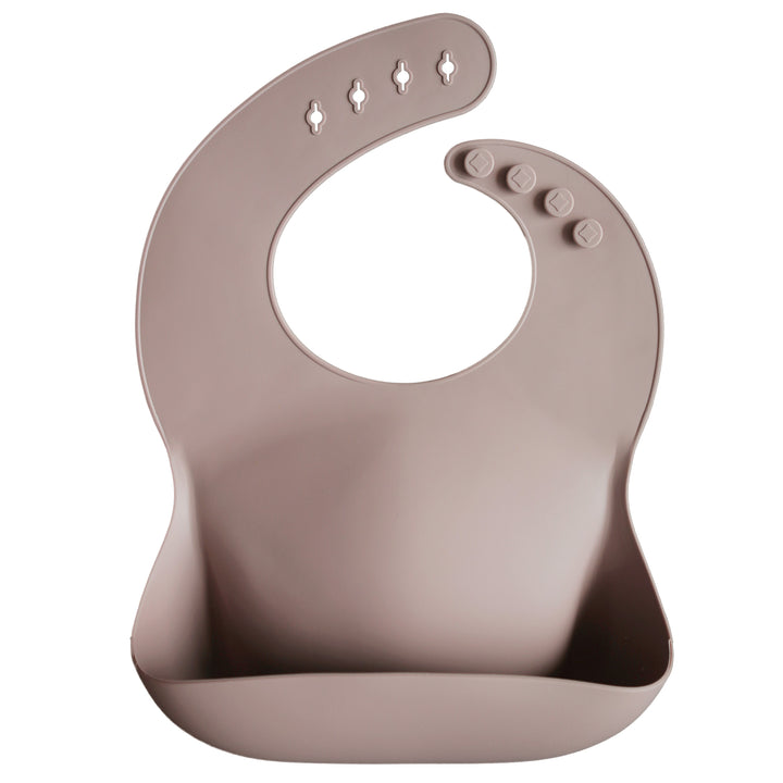 Silicone Baby Bib - Warm Taupe - HoneyBug 