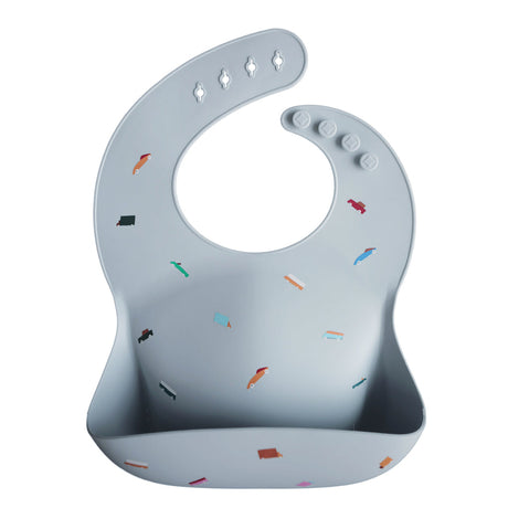Silicone Baby Bib - Retro Cars - HoneyBug 