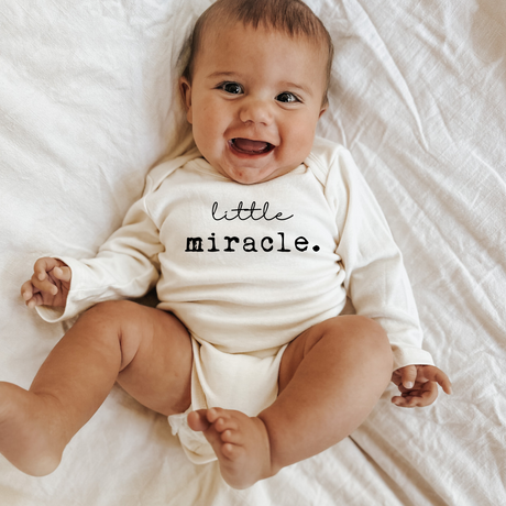 Little Miracle Organic Baby Bodysuit Long Sleeve