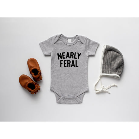 Nearly Feral Organic Baby Bodysuit - HoneyBug 