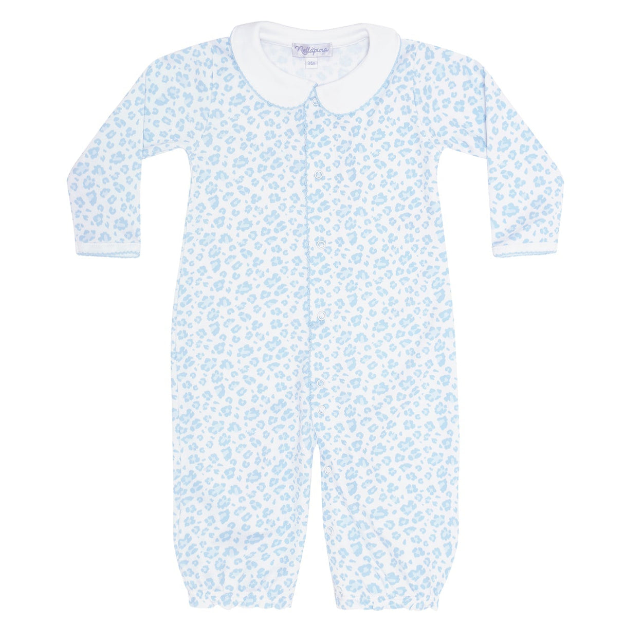 Blue Cheetah Print Converter Gown