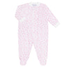 Pink Cheetah Print Zipper Footie