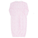 Pink Cheetah Print Smocked Gown 