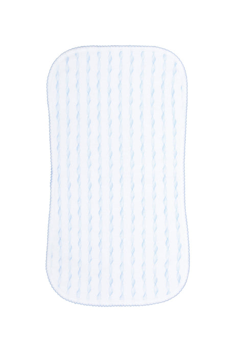 Blue Twirls Burp Cloth - HoneyBug 