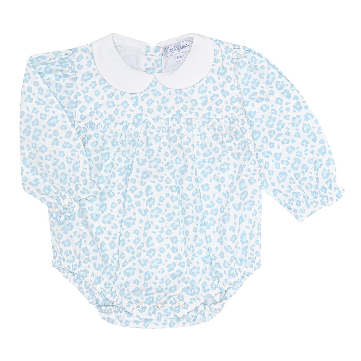 Blue Cheetah Print LS Bubble