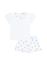 Blue Heart Short Set - HoneyBug 