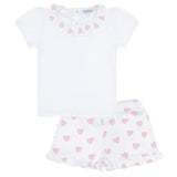 Pink Heart Short Set - HoneyBug 