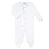 Blue Crochet Footie - HoneyBug 