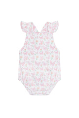 Butterflies Print Ruffle Bubble - HoneyBug 