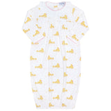 Pink Ducks Print Gown