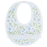Blue Vines Print Bib - HoneyBug 