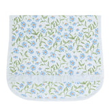 Blue Vines Print Burp Cloth - HoneyBug 