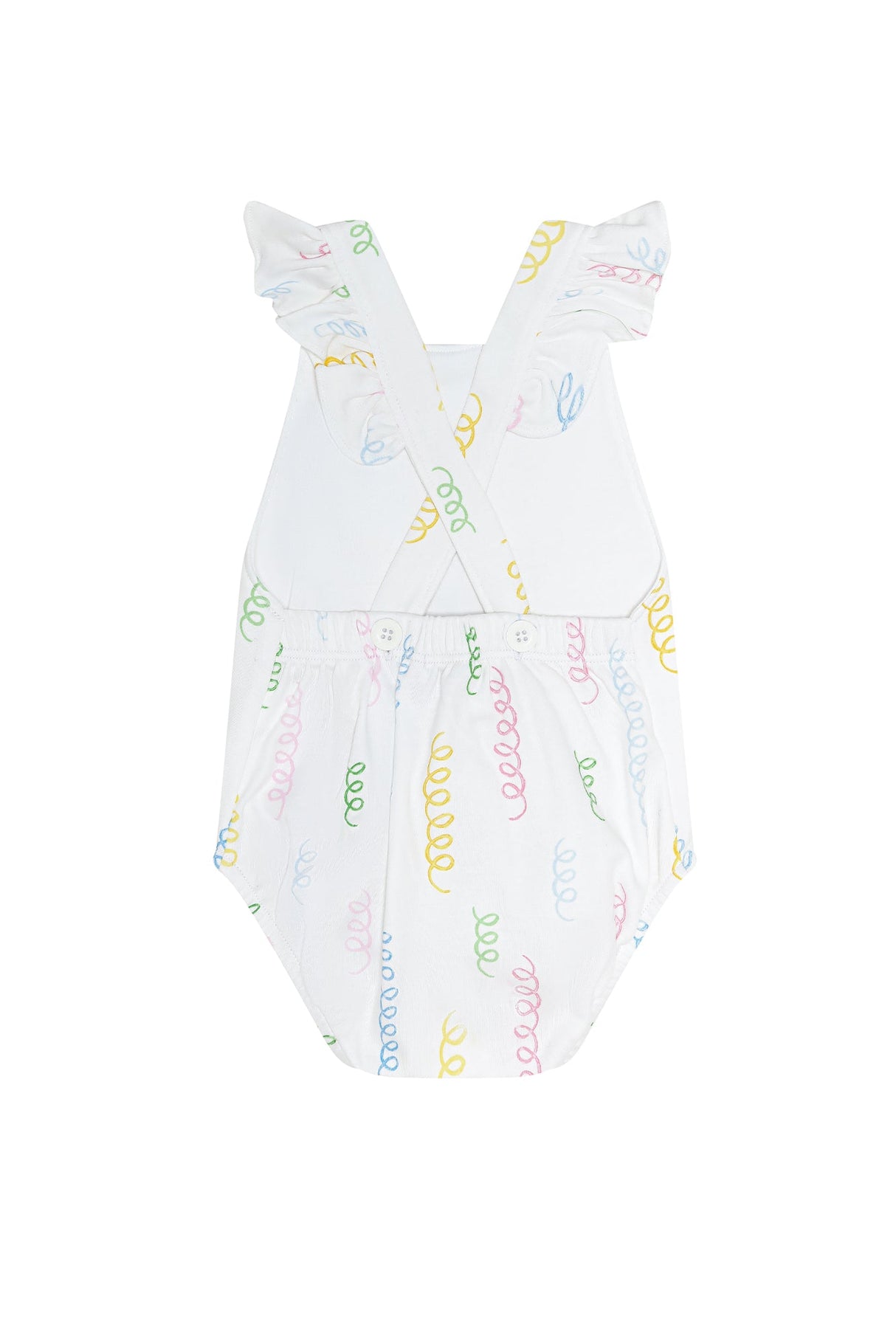 Spirals Print Ruffle Bubble - HoneyBug 