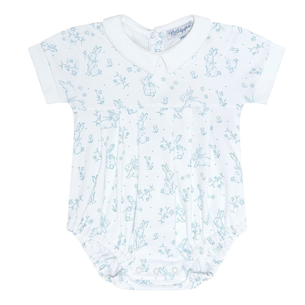 Blue Bunny Toile Bubble