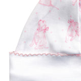 Pink Puppy Love Print Hat