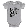 Hi I'm New Here Organic Baby Bodysuit - HoneyBug 