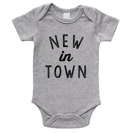 New In Town Organic Baby Bodysuit - HoneyBug 
