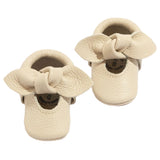 Newborn Birch Knotted Bow Baby Shoe - HoneyBug 