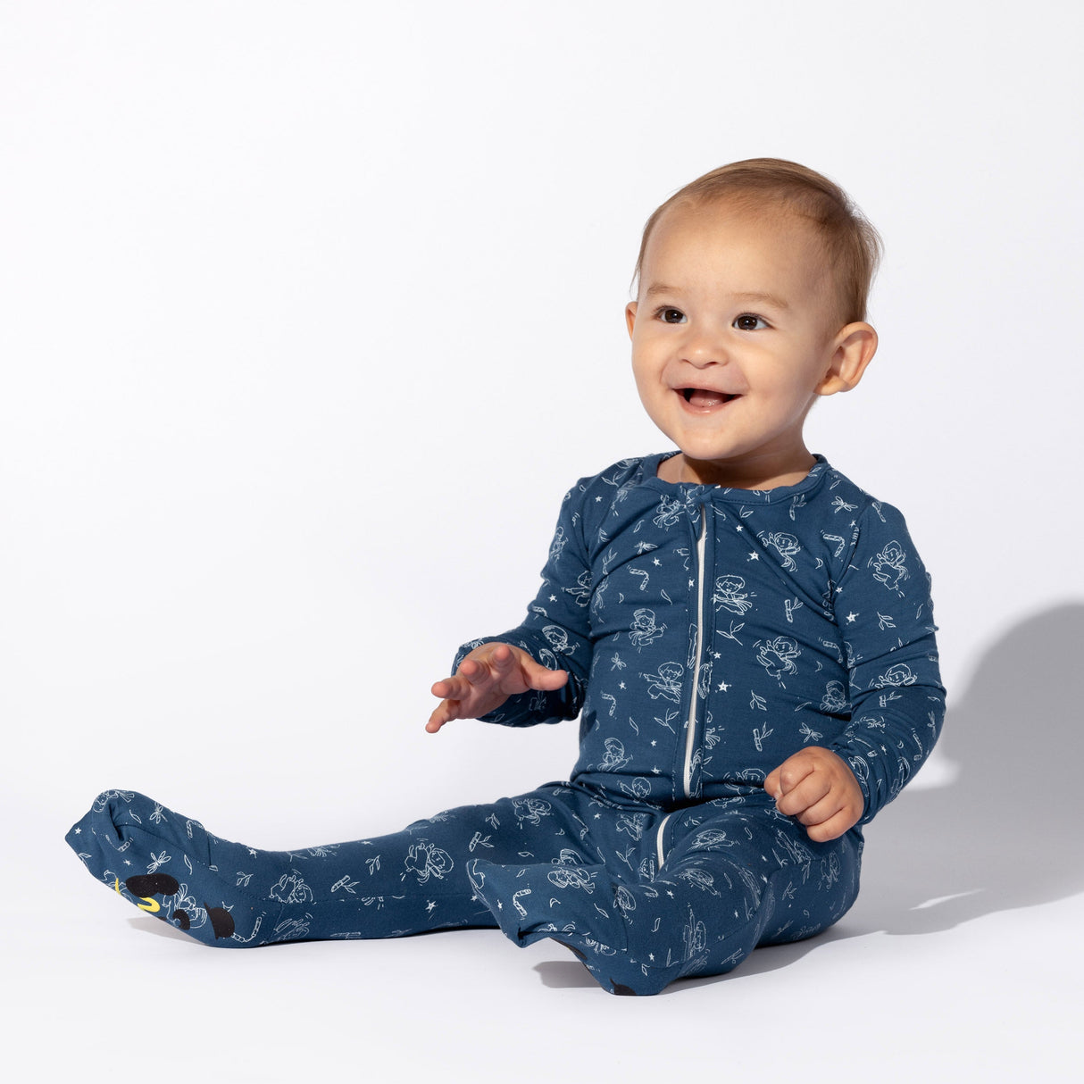 Ninja Bamboo Convertible Footie - HoneyBug 