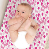 Organic Changing Pad Cover - Pink Balloons