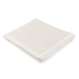 Cotton Muslin Quilted Throw - Tan Gingham - HoneyBug 