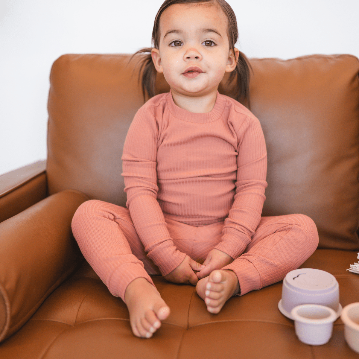 Organic Cotton 2-Piece Set - Terracotta - HoneyBug 