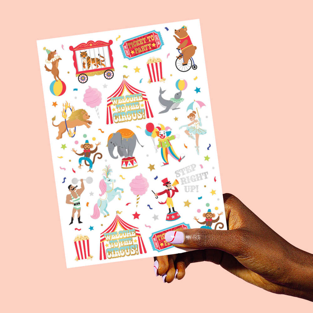 Circus Act Tats - 42 Temporary Tattoos