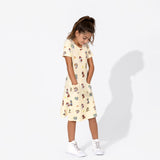 PAW Patrol: Classic Bamboo Terry Daywear Girls' Short Sleeve Dress - HoneyBug 