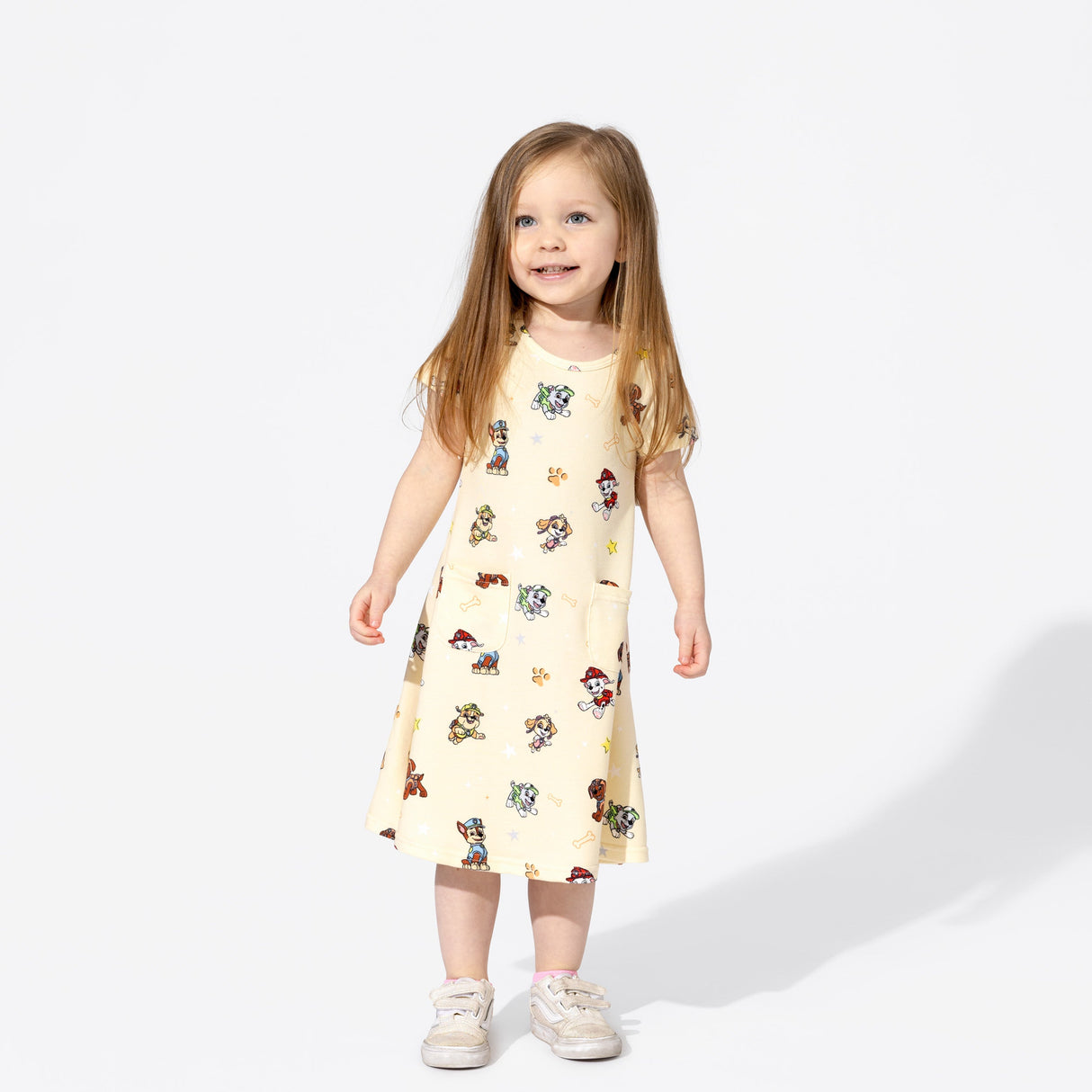 PAW Patrol: Classic Bamboo Terry Daywear Girls' Short Sleeve Dress - HoneyBug 