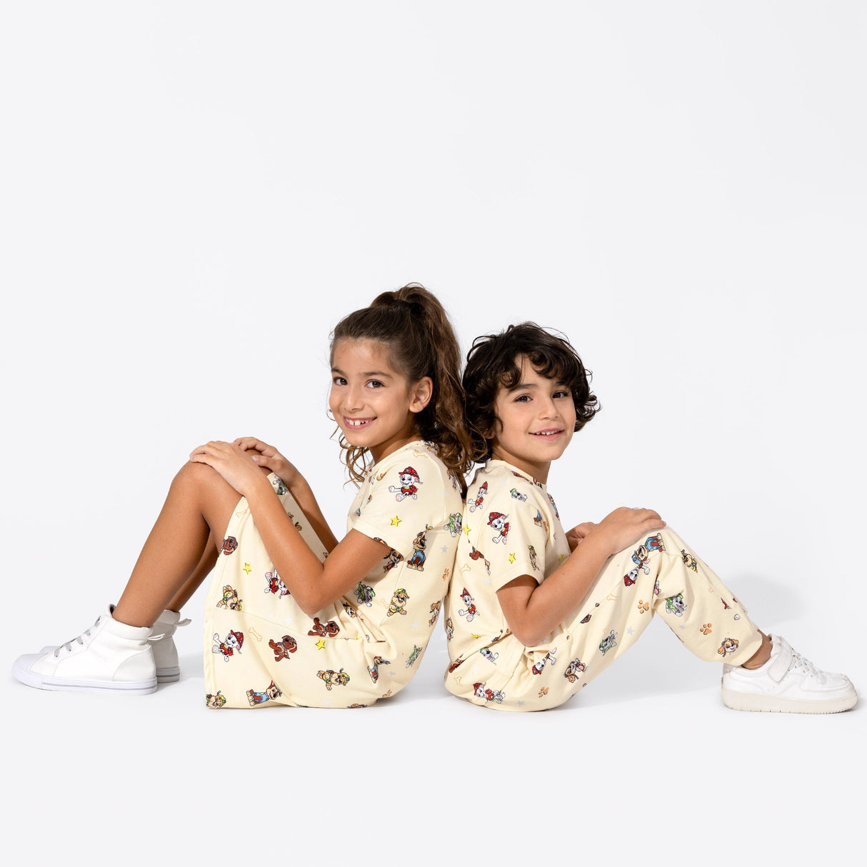 PAW Patrol: Classic Bamboo Terry Daywear Girls' Short Sleeve Dress - HoneyBug 