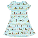 PAW Patrol: Easter Bamboo Girls' Short Sleeve Dress - HoneyBug 