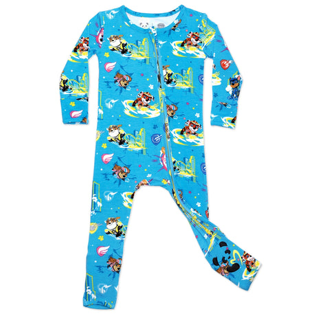 PAW Patrol: The Mighty Movie - Mighty Pups Bamboo Convertible Footie - HoneyBug 