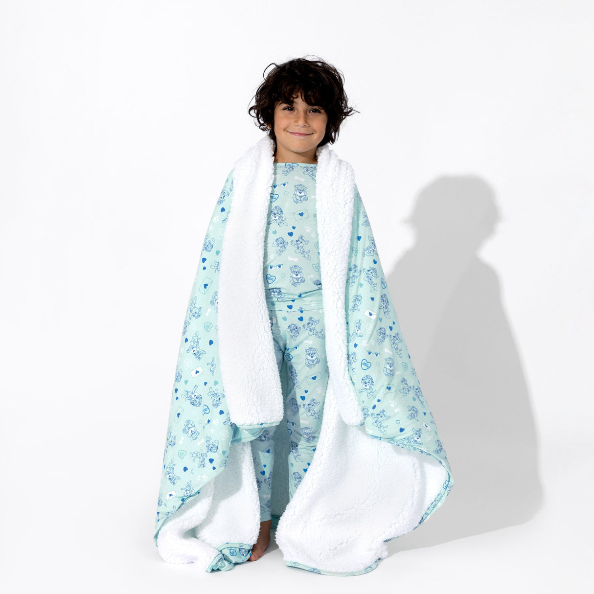 PAW Patrol: I Woof You Blue Bamboo Kids Pajamas - HoneyBug 