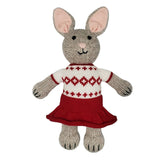 Bunny in Holiday Dress