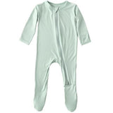 Sage Zippered Footie - HoneyBug 