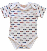 Red Cobra Car S/S Onesie - HoneyBug 