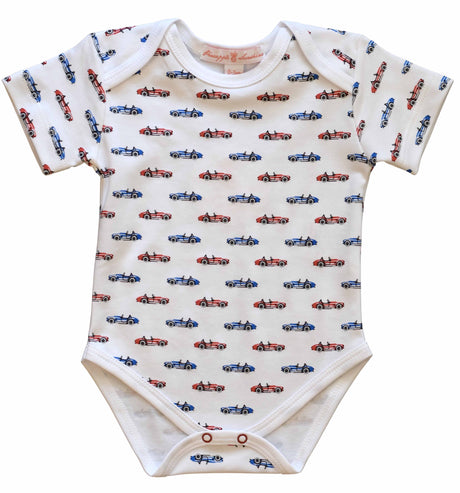 Red Cobra Car S/S Onesie - HoneyBug 
