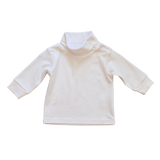 Solid White Turtleneck - HoneyBug 