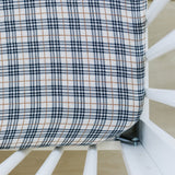 Vintage Plaid Muslin Crib Sheet - HoneyBug 