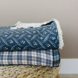 Vintage Plaid + Navy Plaid Twin Muslin Quilt - HoneyBug 