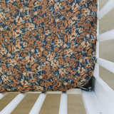 Venetian Floral Muslin Crib Sheet - HoneyBug 