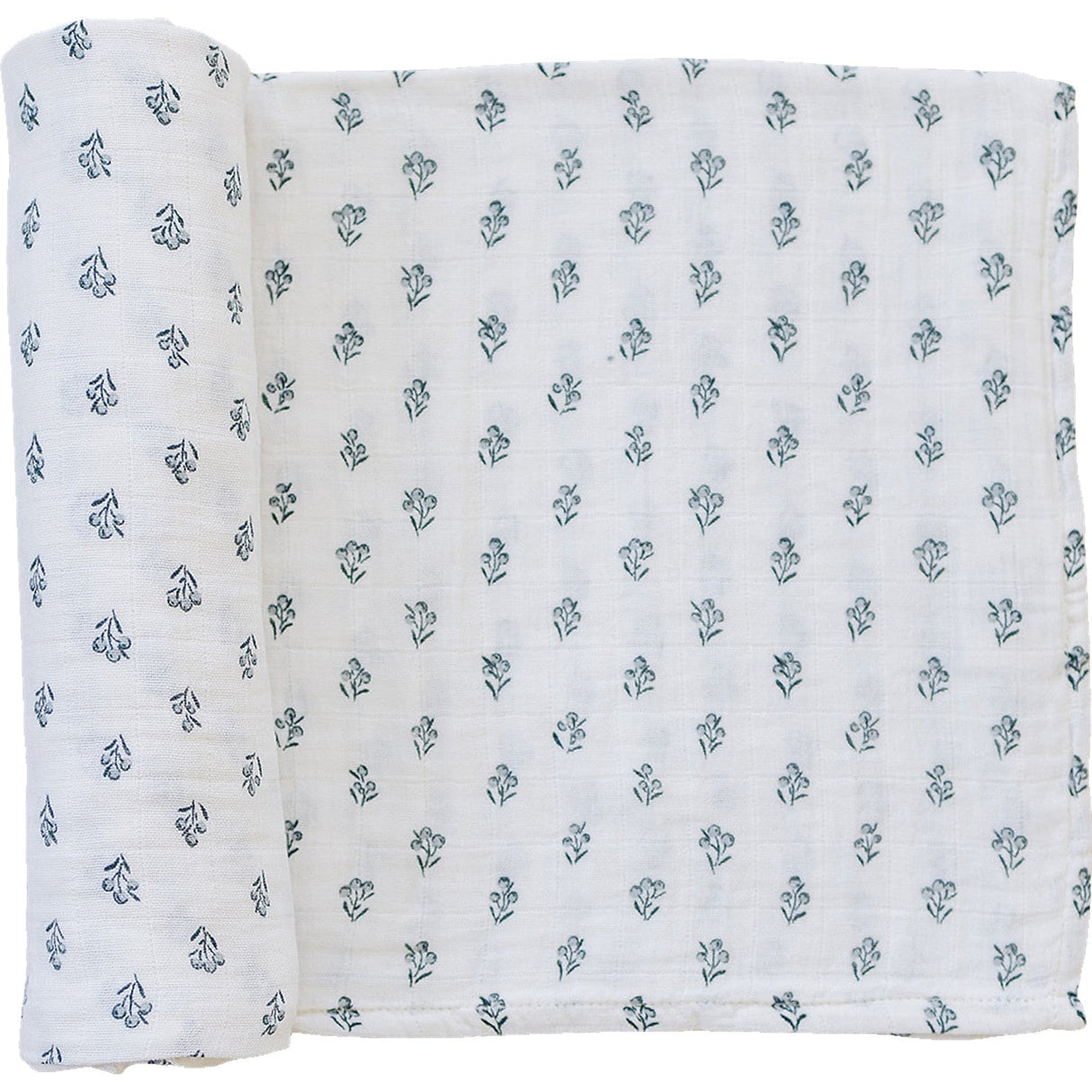 Cream Berry Muslin Swaddle Blanket - HoneyBug 