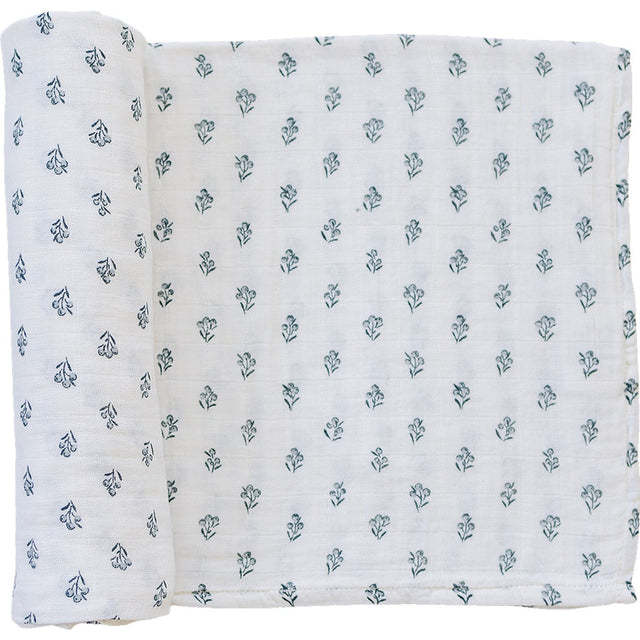 Cream Berry Muslin Swaddle Blanket - HoneyBug 